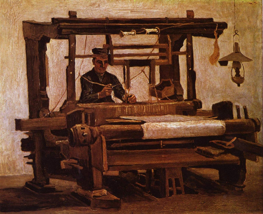 Kudonta kangaspuiden äärellä - Vincent van Gogh