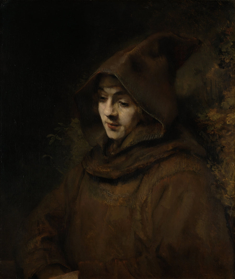 Tituksen muotokuva (maalauksen päällemaalauksen poisto vuosina 1908-1935) - Rembrandt