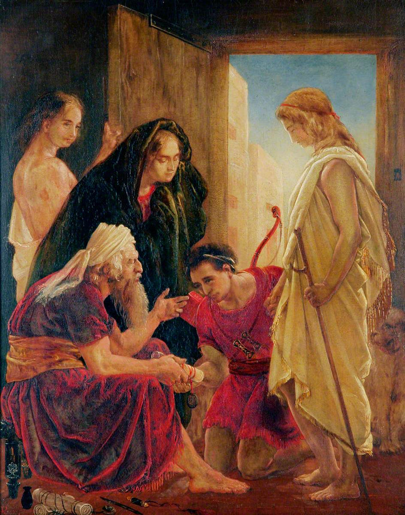 Tobias isässä ja äidissä - Dante Gabriel Rossetti
