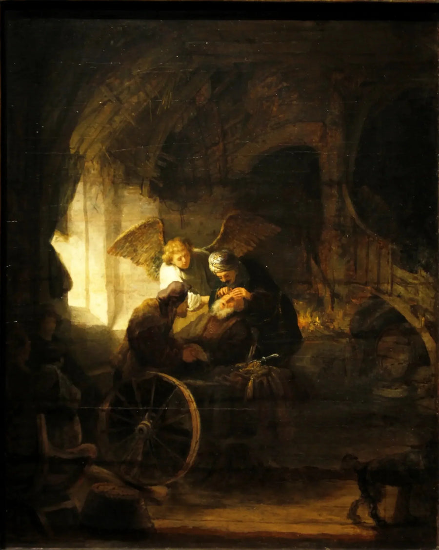 Tobias parantaa sokean isänsä - Rembrandt