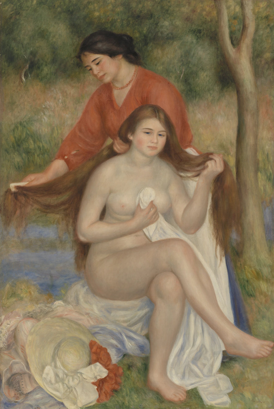 Kylpijän toiletti - Pierre-Auguste Renoir