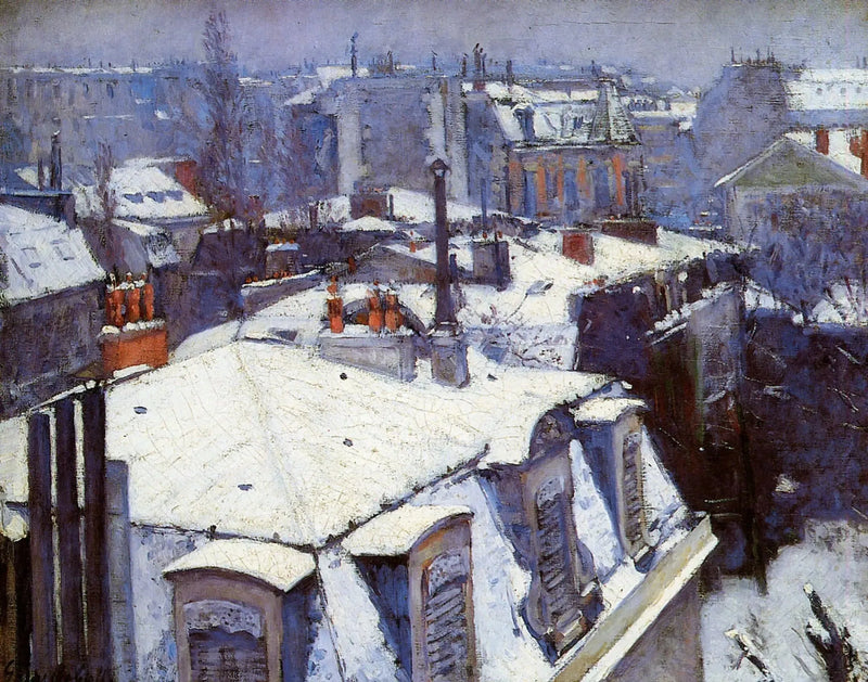 Lumiset katot - Gustave Caillebotte