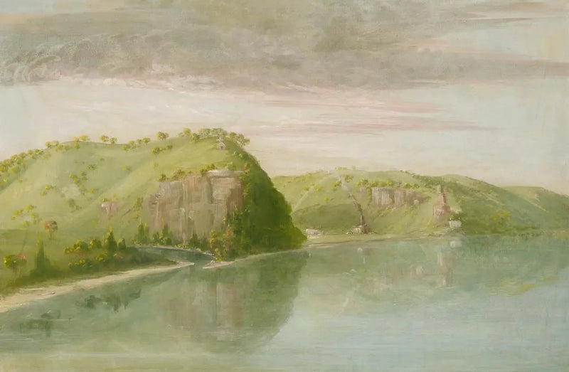 Dubuquen hauta, Haut-Mississippin alue - George Catlin