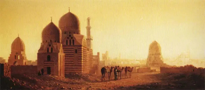 Mamelukkien hautakummut - Sanford Robinson Gifford