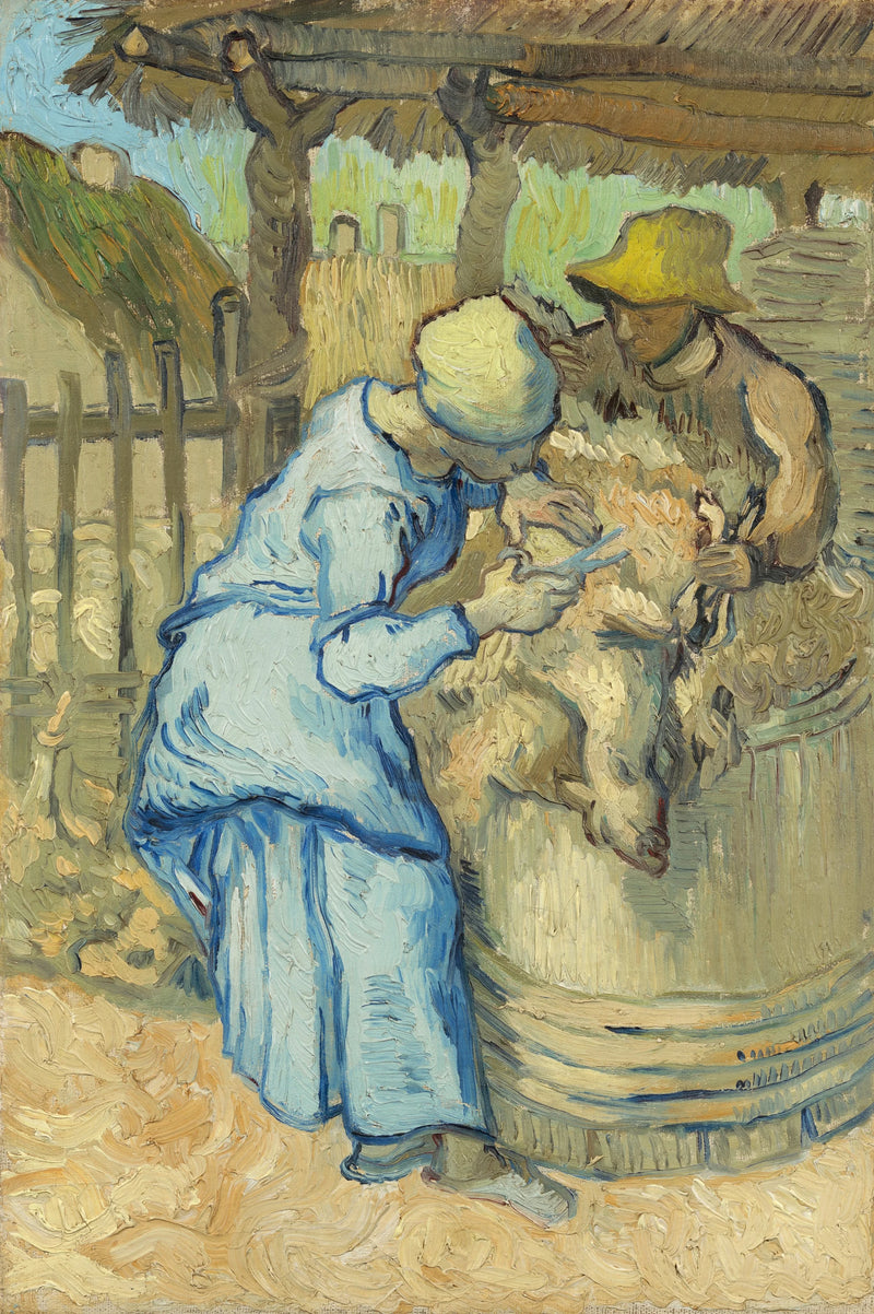 Lampaanleikkuri (Millet'n mukaan) - Vincent van Gogh