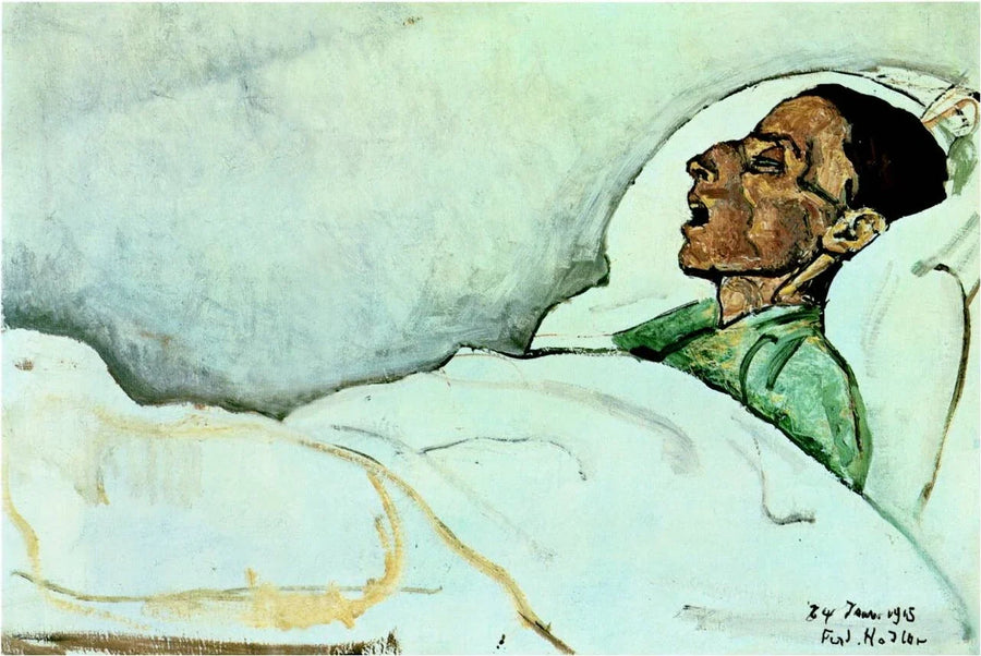 Valentine à l'agonie, 24 janvier 1915, peinture de Ferdinand Hodler