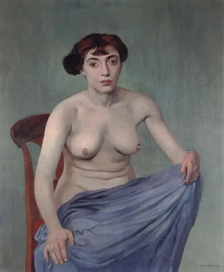 Torso sinisellä kankaalla - Félix Vallotton