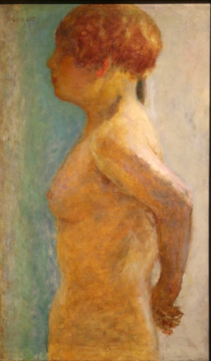Naisten torso, sivuprofiilista - Pierre Bonnard