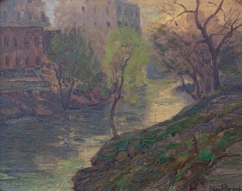Varhain aamulla San Antonio -joella myllysillalla - Julian Onderdonk
