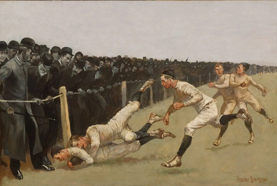 Touchdown, Yale vastaan Princeton, kiitospäivän päivä, 27. marraskuuta 1890, Yale 32, Princeton 0 - Frederic Remington