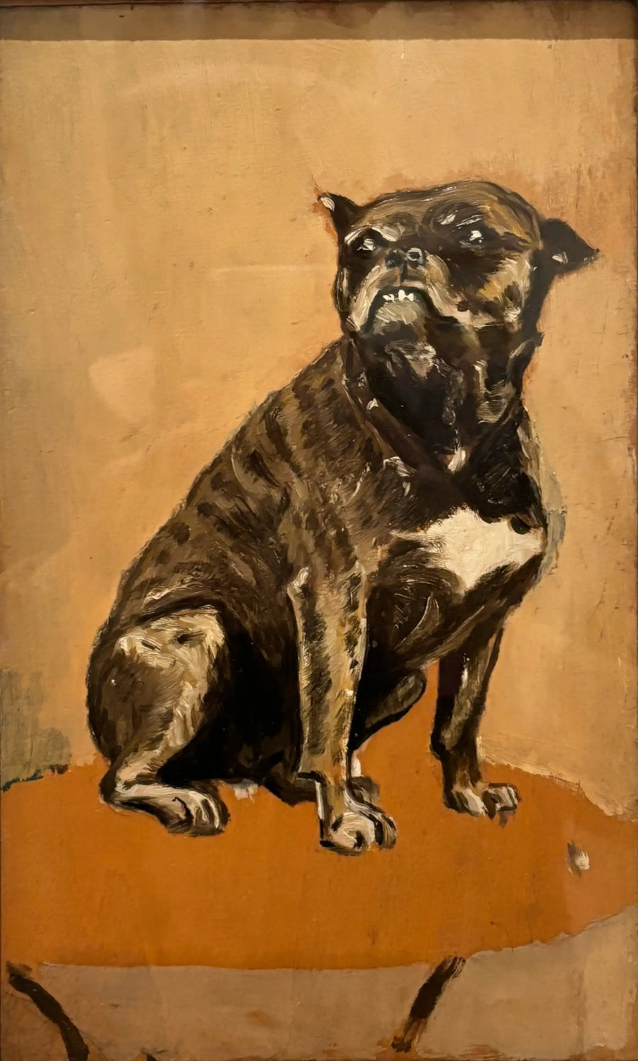 Kosketus, istuen pöydällä - Henri de Toulouse-Lautrec