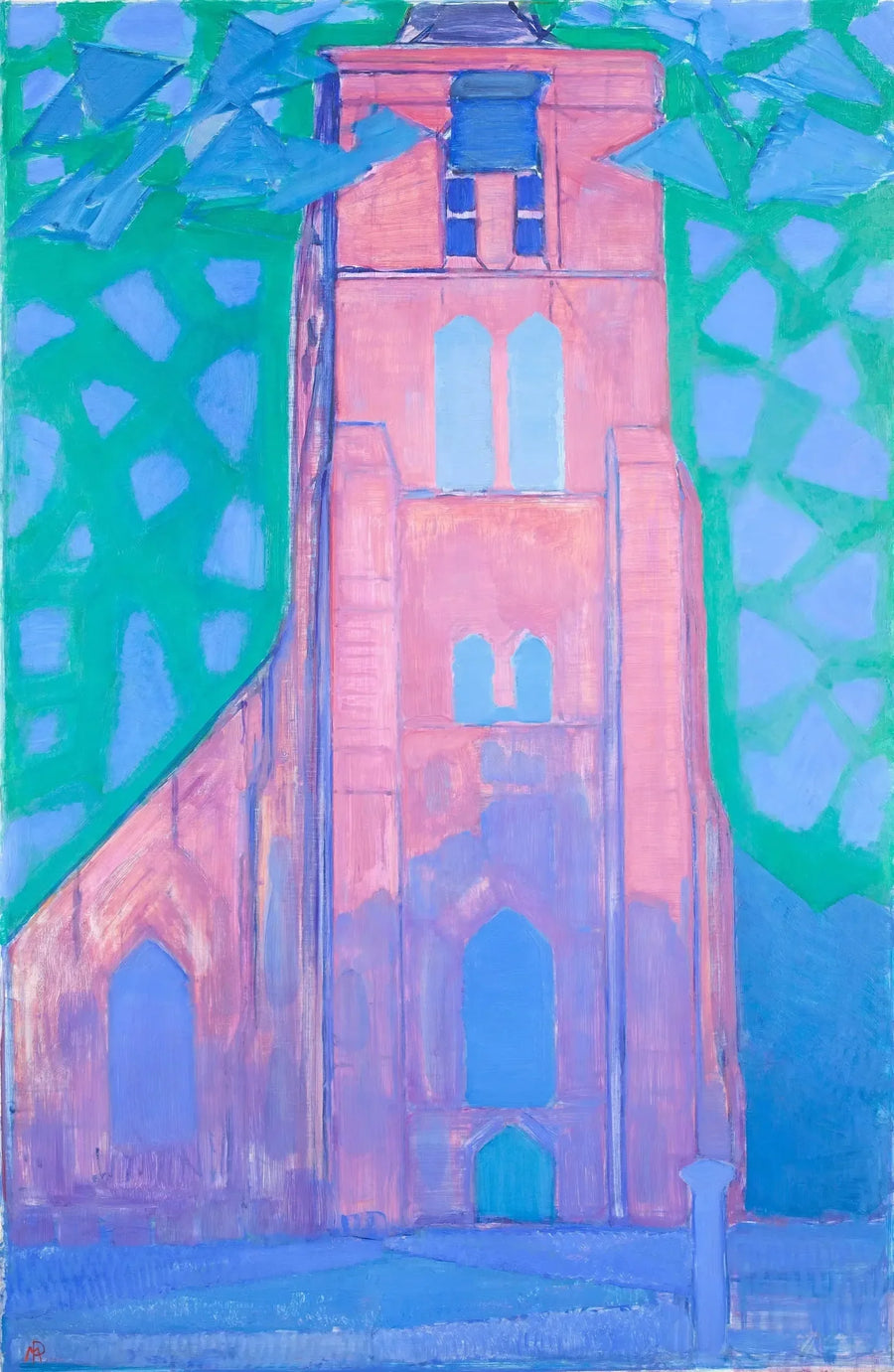 Zeelandin kirkon torni - Piet Mondrian
