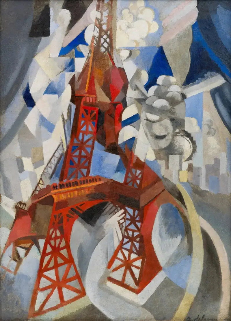 Punainen Eiffel-torni - Robert Delaunay
