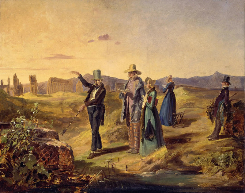 Englantilaiset turistit maaseudulla - Carl Spitzweg