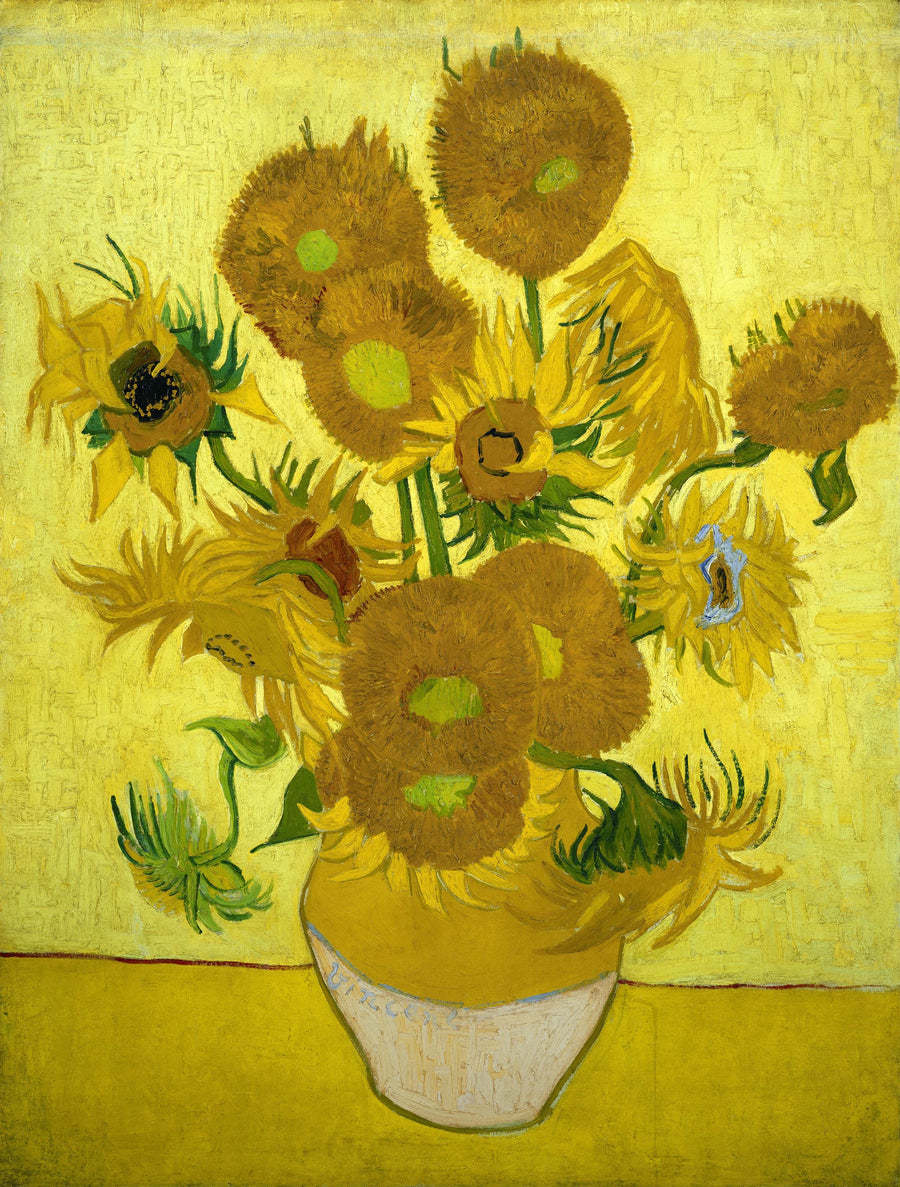 Still life: Maljakko, jossa on viisitoista auringonkukkaa - Vincent van Gogh