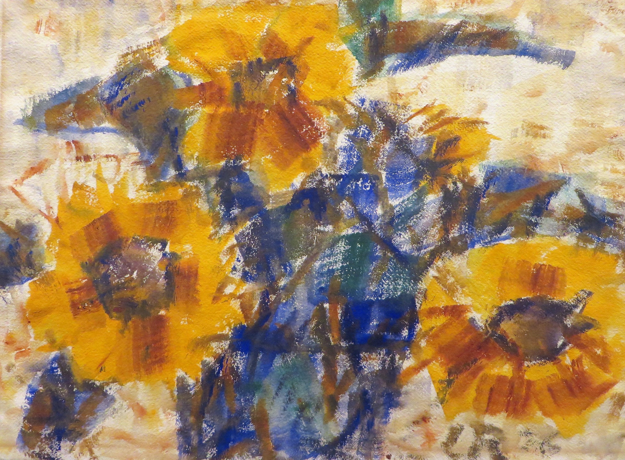 Tournesols II, 1926 de Christian Rohlfs, reproduction du tableau