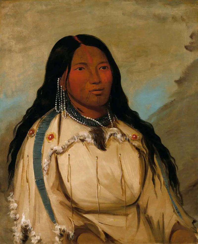 Tow-ée-ka-wet, nainen huutaa - George Catlin
