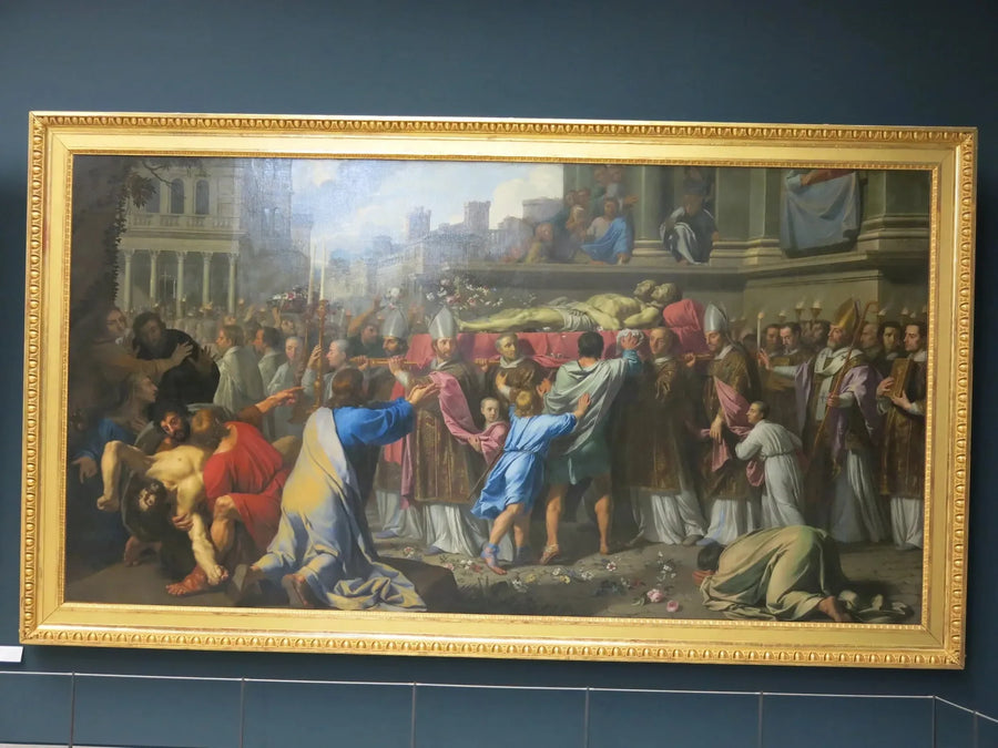 Pyhien Gervaisin ja Protaisin ruumiiden maalaus - Philippe de Champaigne