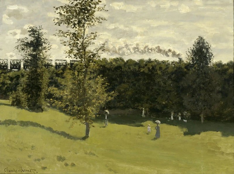Juna W153 maaseudulla - Claude Monet
