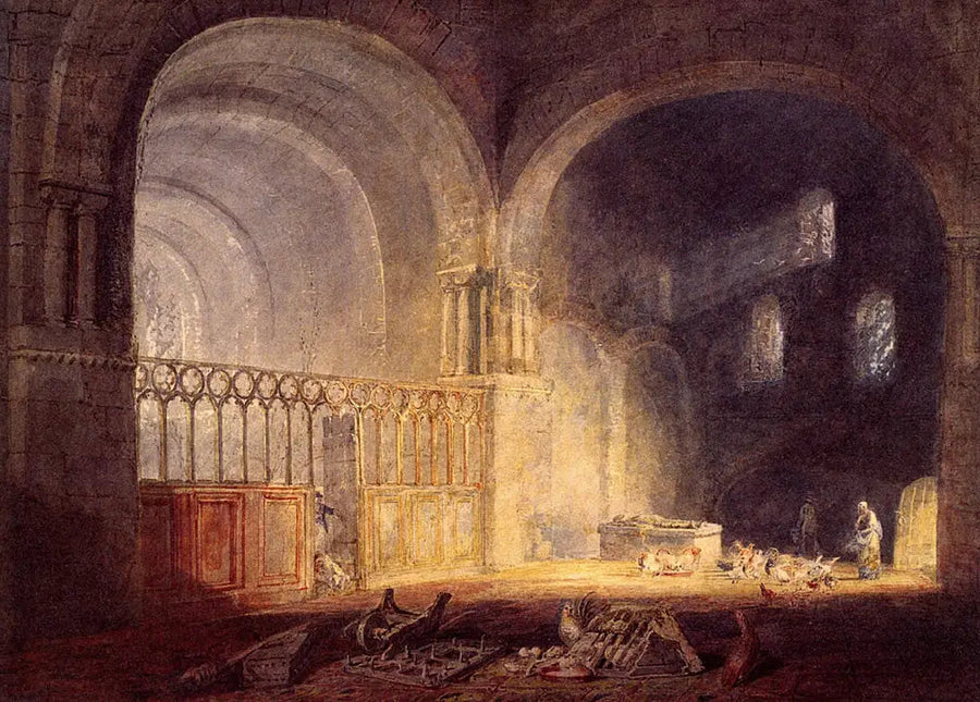 Ewenny Prioryn transeptti, Glamorganshire - J. M. W. Turner