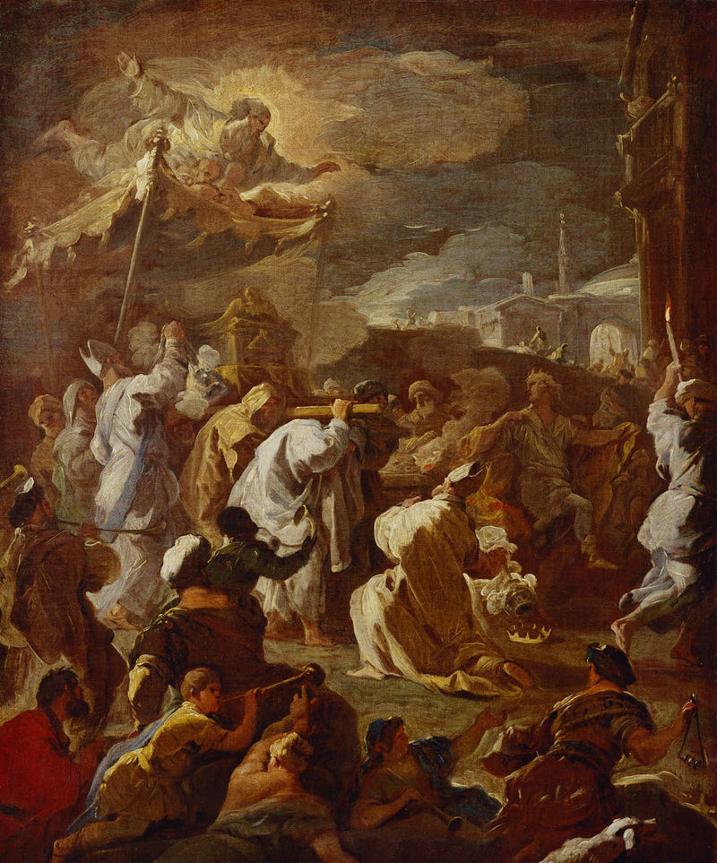 Liitonarkkikuvun siirto Davidin kautta - Luca Giordano