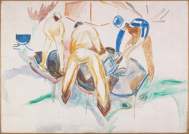 Kadun työntekijät lumessa - Edvard Munch
