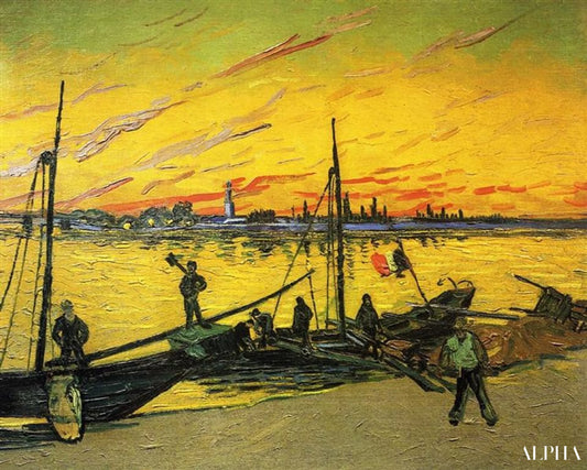 Travailleurs portuaires en Arles - Van Gogh - Reproductions de tableaux et peintures haut de gamme