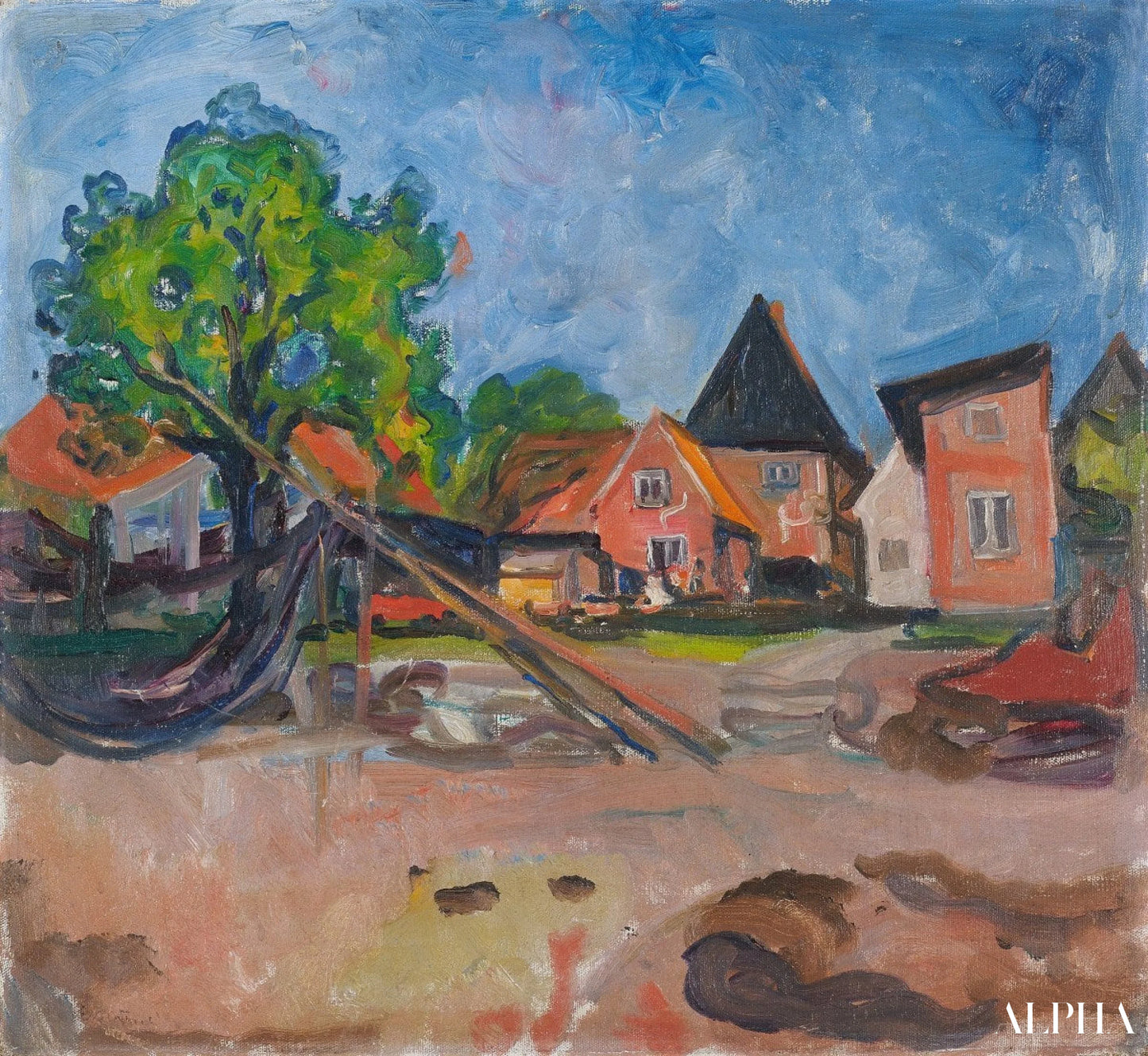 Travemünde - Edvard Munch - Korkealaatuiset taulujen ja maalauksien reproduktiot