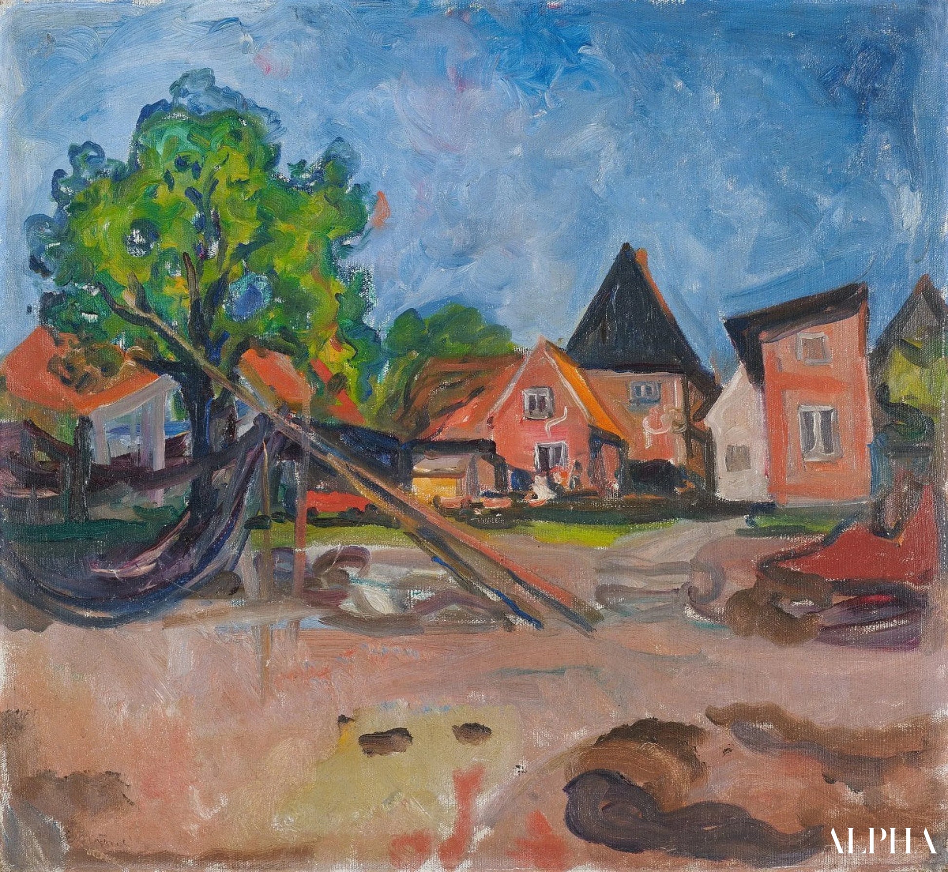 Travemünde - Edvard Munch - Korkealaatuiset taulujen ja maalauksien reproduktiot