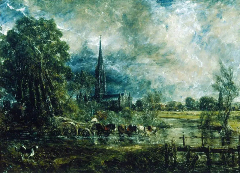 Avon-joen ylityskävely - John Constable