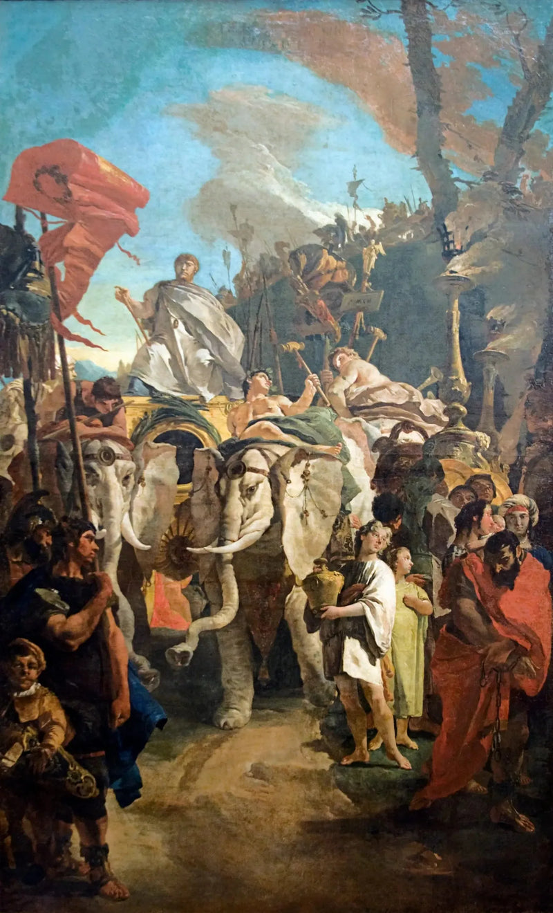 Maniuksen Curius Dentatusin voitto - Giovanni Battista Tiepolo