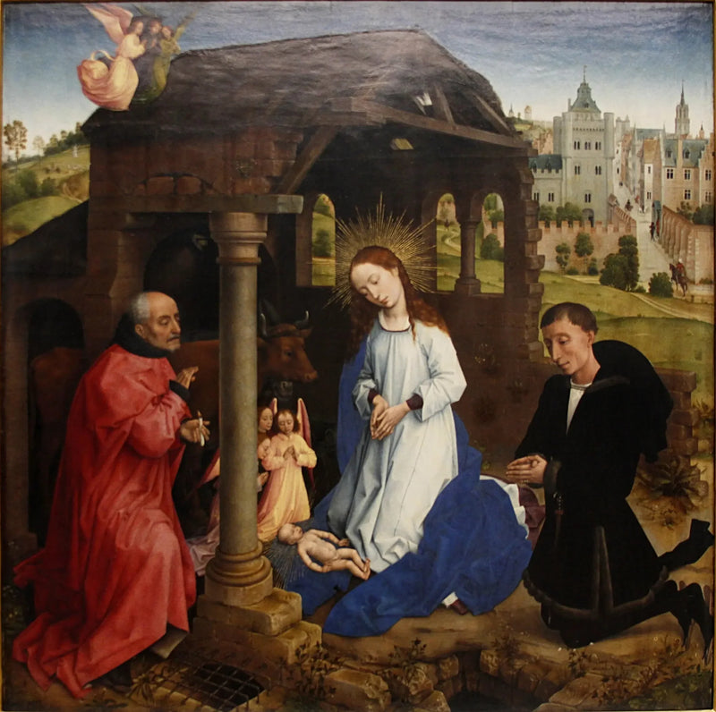 Triptyykki Bladelin Nativiteetti (keskipaneeli) - Rogier van der Weyden