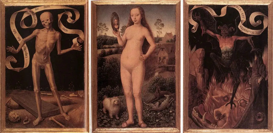 Maailmallisen katoavaisuuden triptyykki - Hans Memling