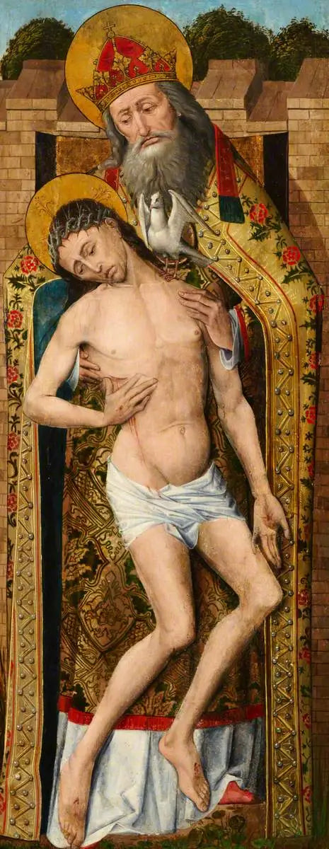 Weston-triptyyki (Kristus) (triptyykki, oikea siipi, ulkopuoli) - Rogier van der Weyden