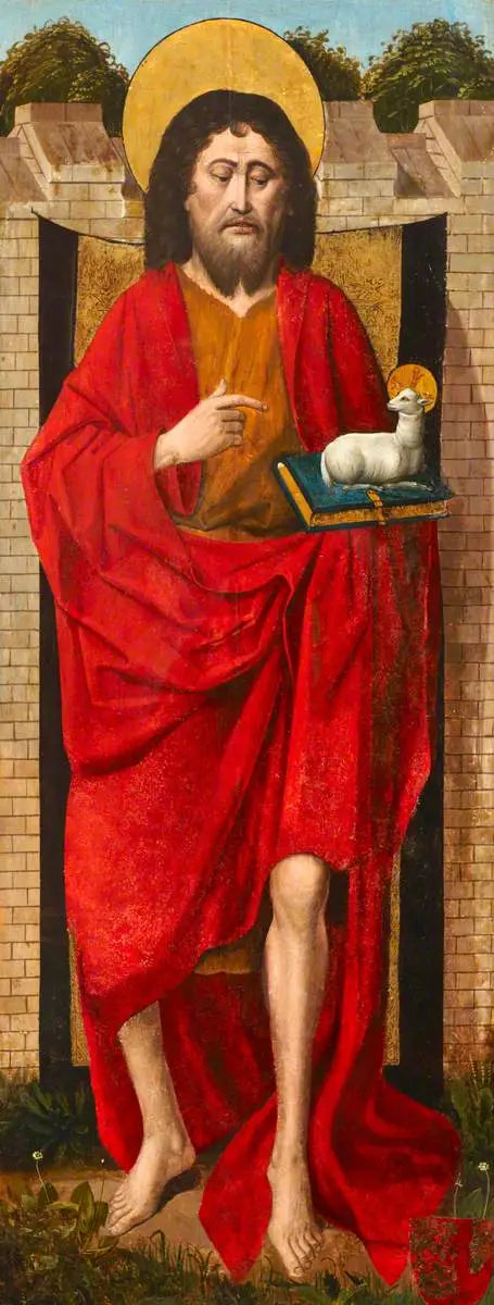 Weston-triptyyki (Jean-Baptiste) (triptyyki, vasen siipi, ulkopuoli) - Rogier van der Weyden