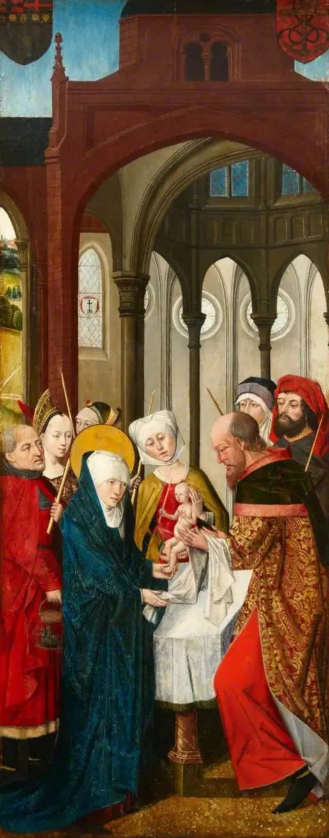 Triptyykki Weston (triptyykki, vasen siipi, sisäpuoli) - Rogier van der Weyden