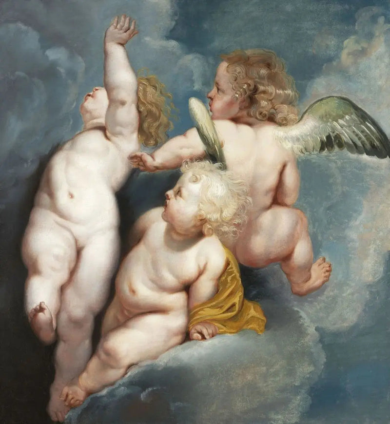 Kolme lentävää enkeliä - Peter Paul Rubens