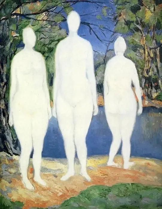 Kolme uimaria - Kazimir Malevich