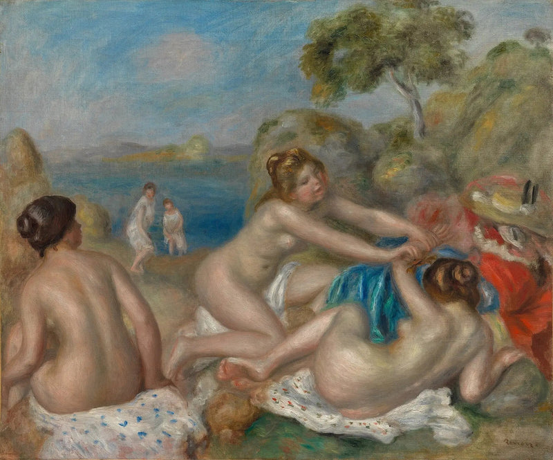 Kolme rapua kylpevää naista - Pierre-Auguste Renoir