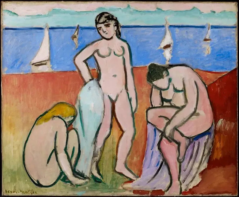 Kolme kylpijää - Henri Matisse