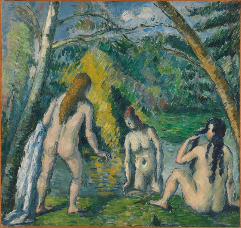 Kolme uimaria - Paul Cézanne