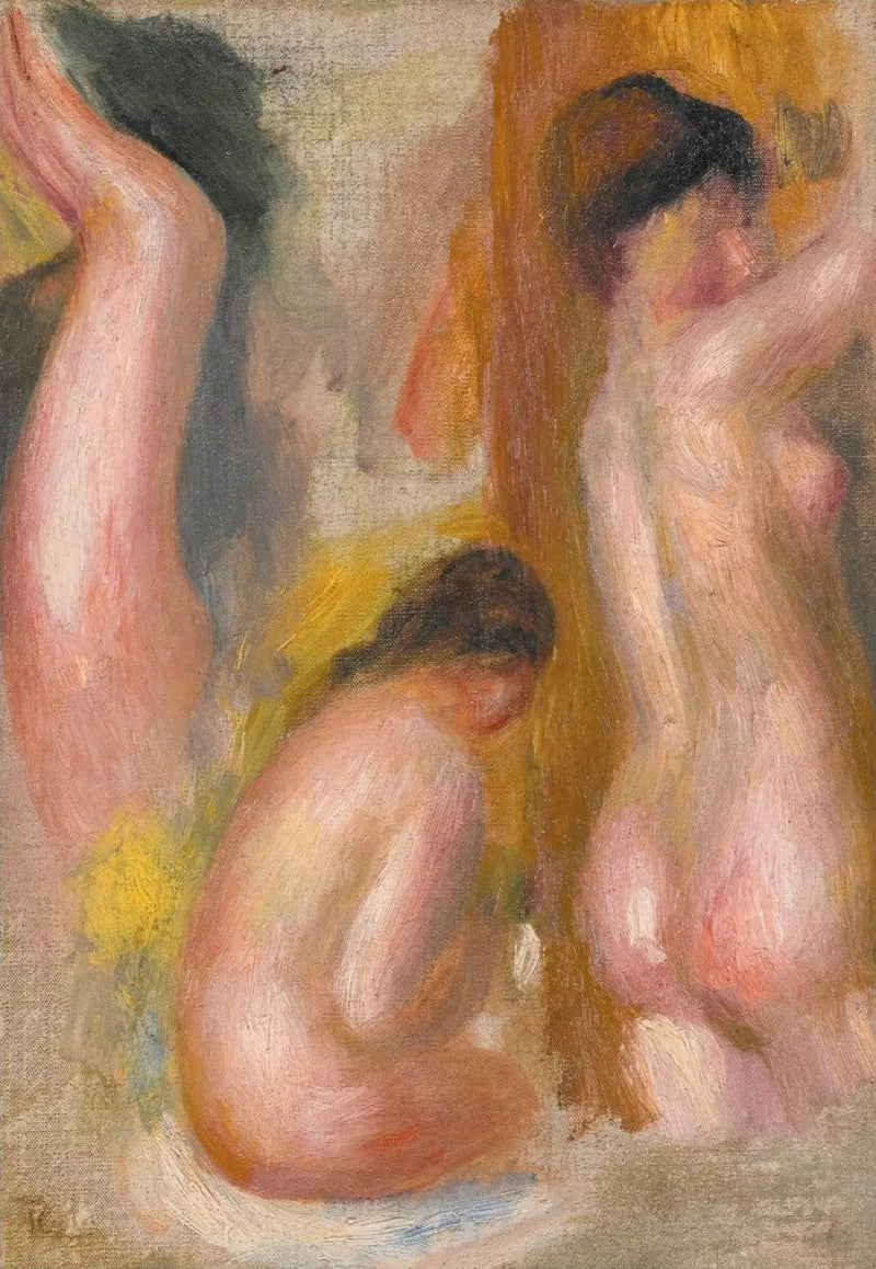 Kolme kylpijää - Pierre-Auguste Renoir