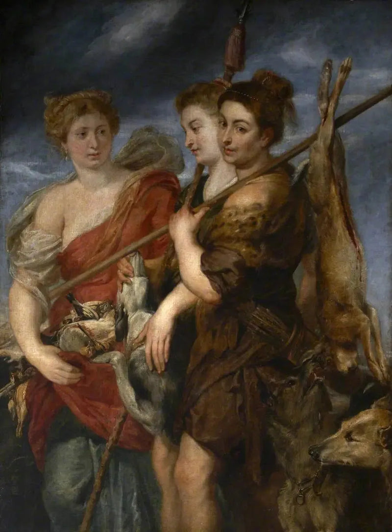 Kolme metsästäjää palaamassa metsästyksestä - Peter Paul Rubens