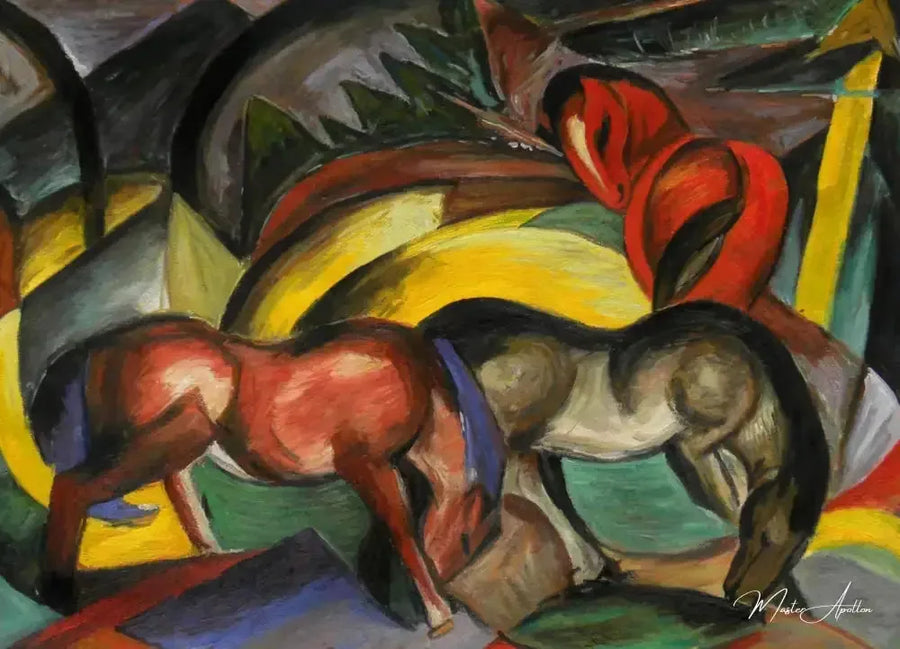 Kolme hevosta I - Franz Marc