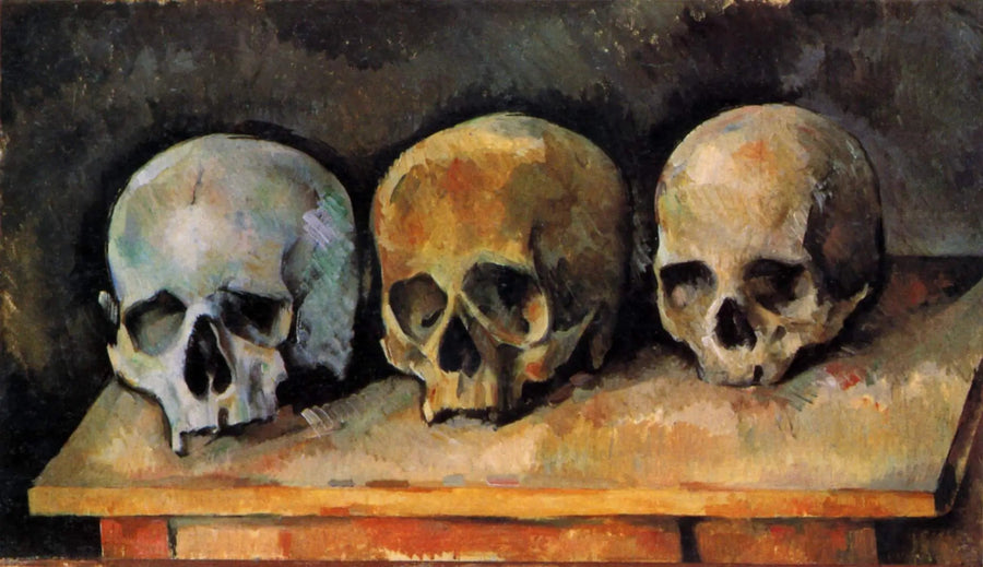 Kolme kalloa - Paul Cézanne