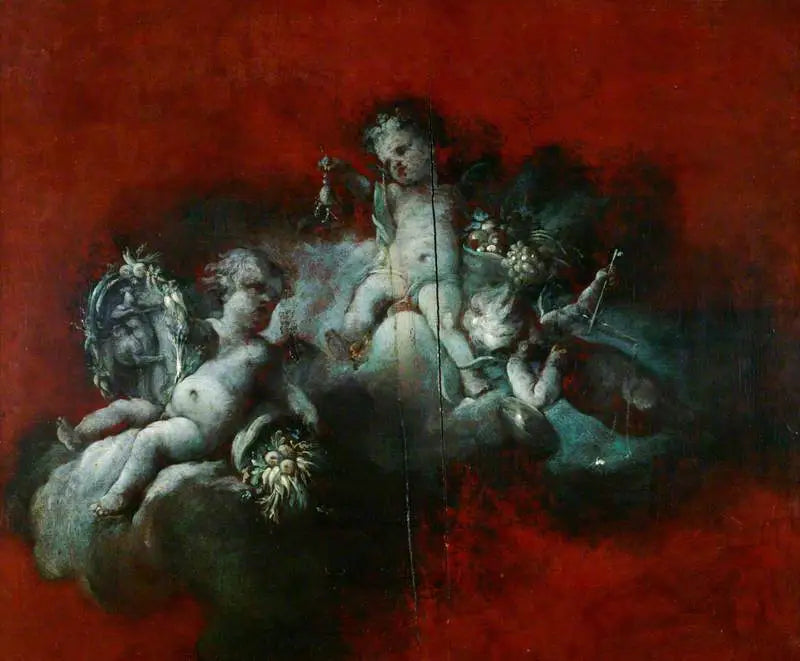 Kolme Kuutaruutta astrologisilla merkeillä: Skorpioni, Jousimies, Vaaka - François Boucher