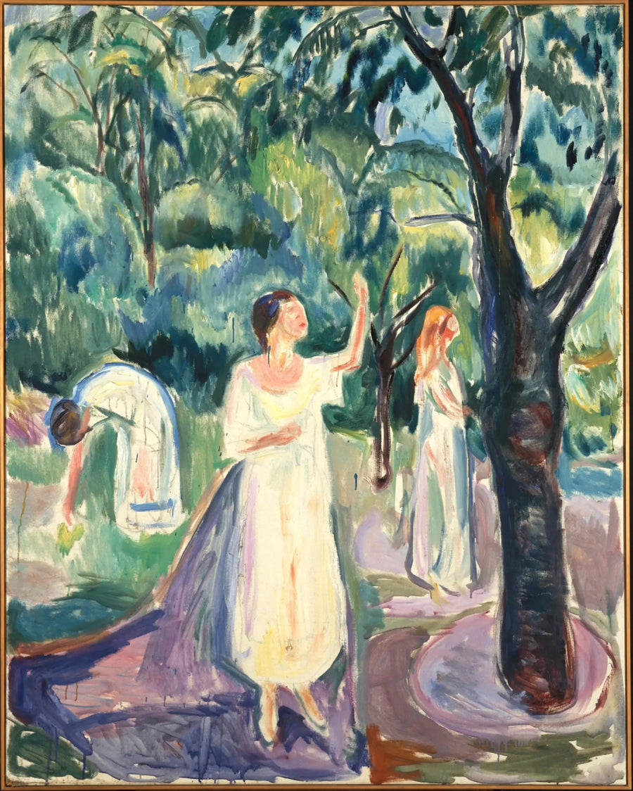 Kolme naista puutarhassa - Edvard Munch