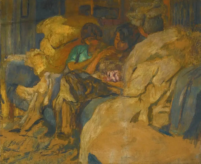 Kolme naista sohvalla Clos Cézanne - Édouard Vuillard