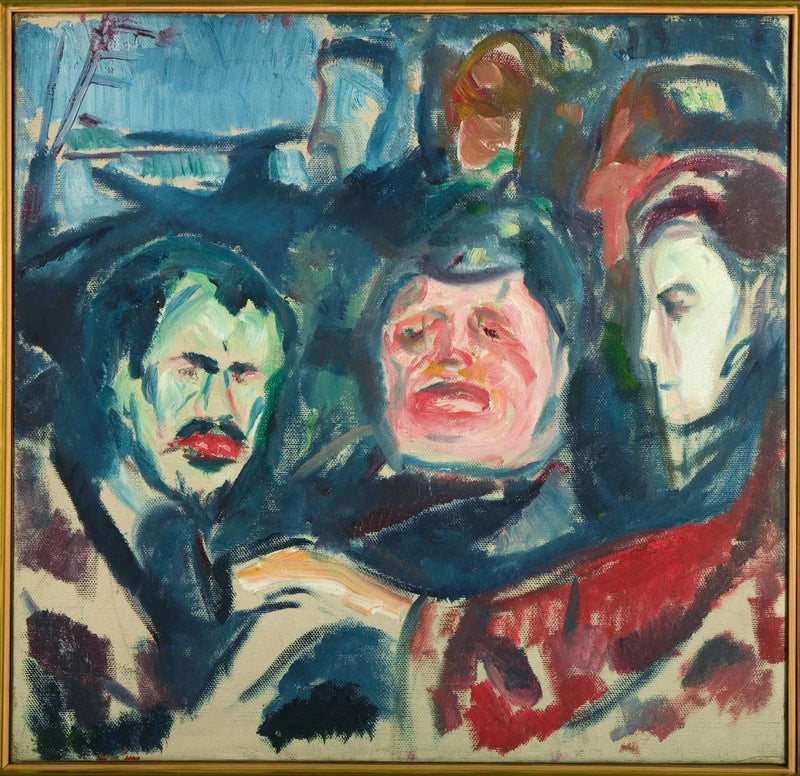 Kolme miestä - Edvard Munch