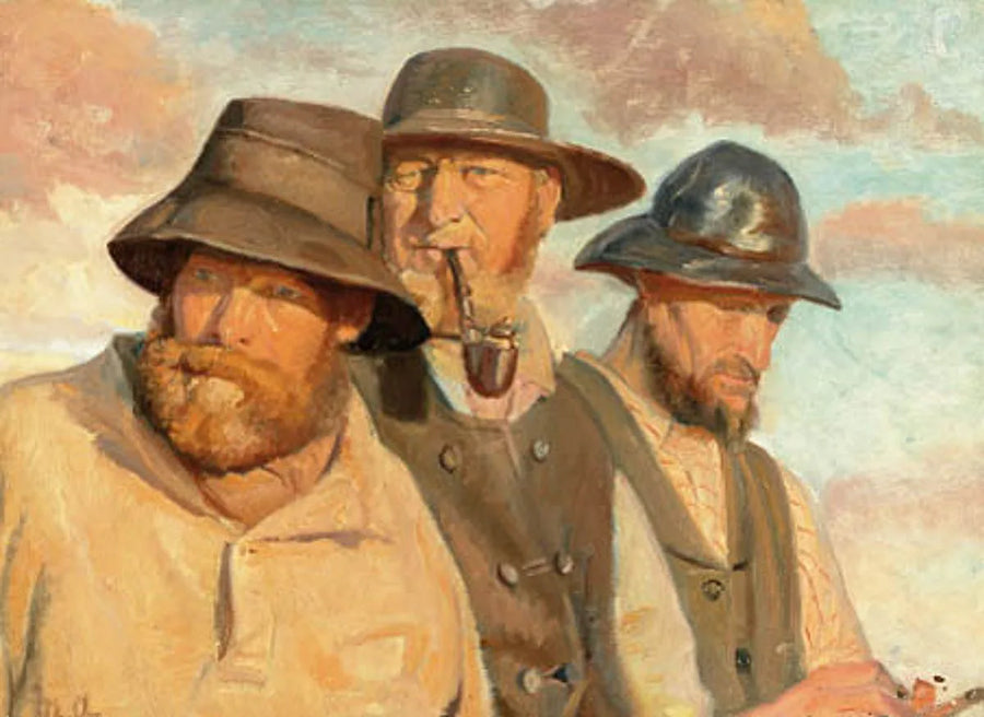 Kolme kalastajaa Skagenista. -Michael Peter Ancher